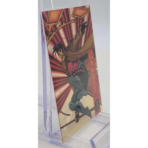 GAMBIT 1994 Fleer Marvel Universe Suspended Animation Chase Card 1/10 Sleeved - Picture 2 of 5